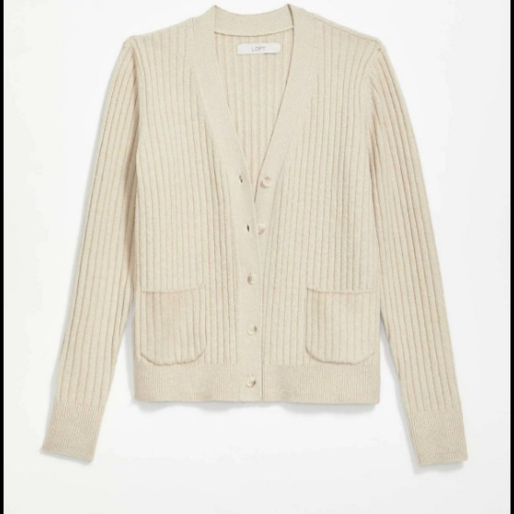 Loft V-Neck Pocket Cardigan